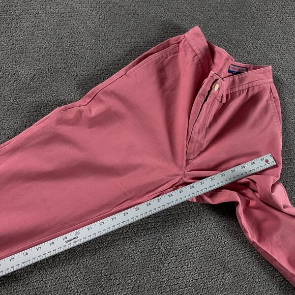 Vineyard Vines Pants Men's 32 x 30 Cotton Twill Salmon Pink Chinos Khakis - Picture 10 of 11